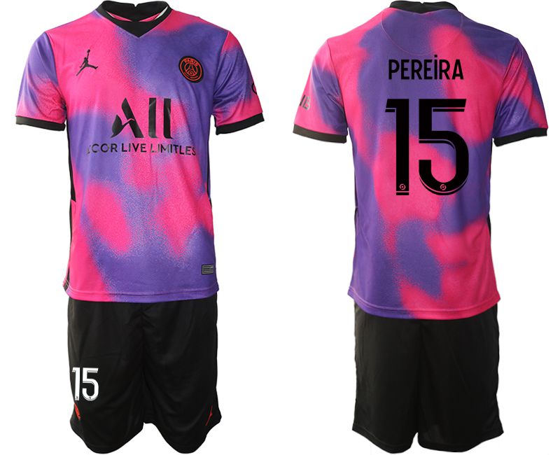 Men 2020-2021 Club Paris St German away purple #15 Soccer Jersey